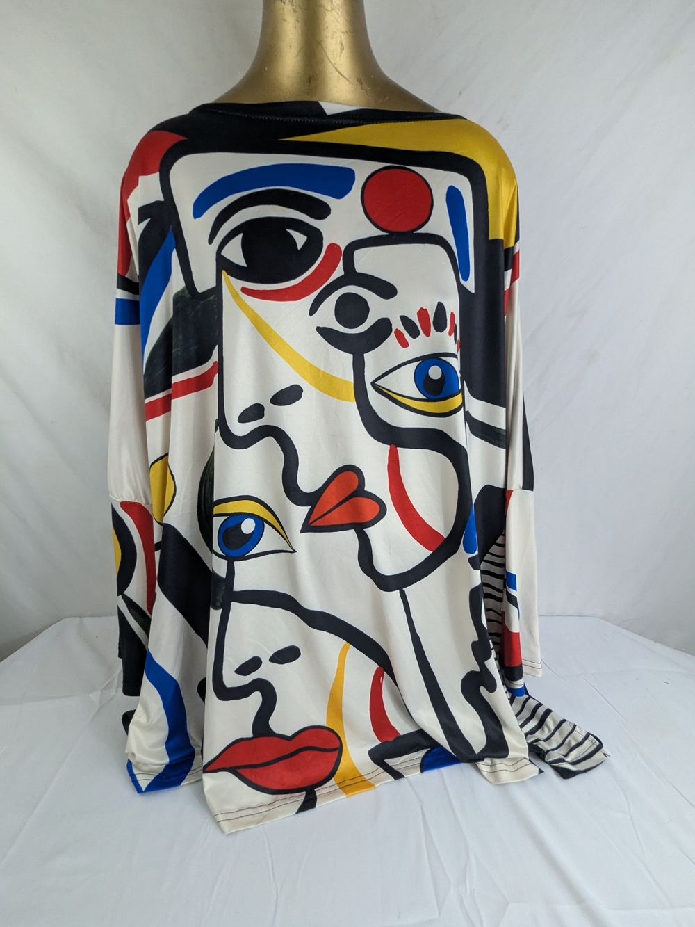 Ashley Stewart Picasso Bold Graphics Blouse Size XXL (18/20)
